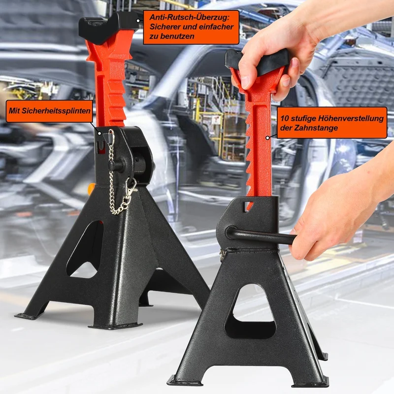 Heavy Duty Support Stand 3T 2 Pieces | Luvikno