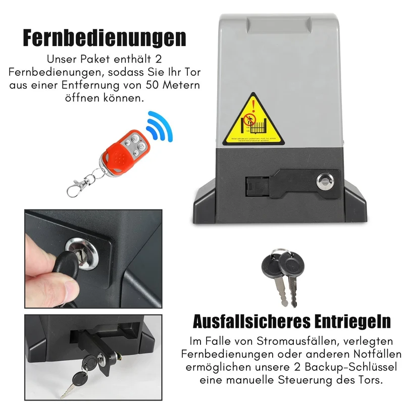 Skyvedørsdrift garasjeportåpner 370W/550W/750W | Luvikno