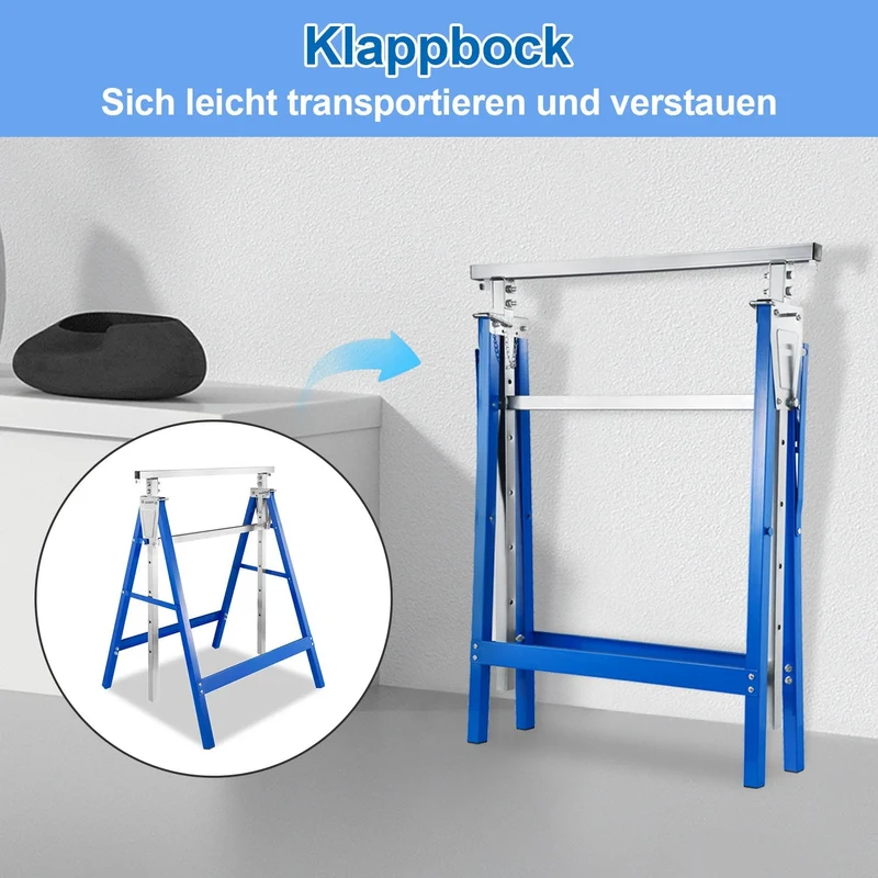 2x Stillstandere Folding Stands 7-fold høydejusterbare | Luvikno