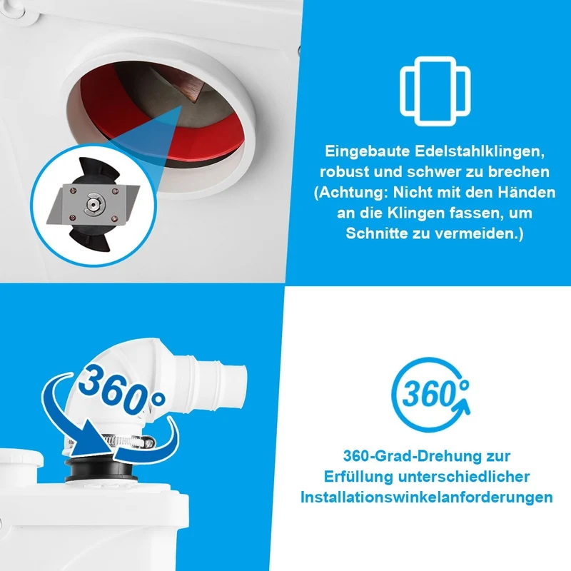 Hebeanlage avløpspumpe 700W 190 L/min | Luvikno