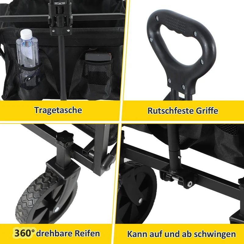 Trolley Transportvogn Sammenleggbar 60L | Luvikno