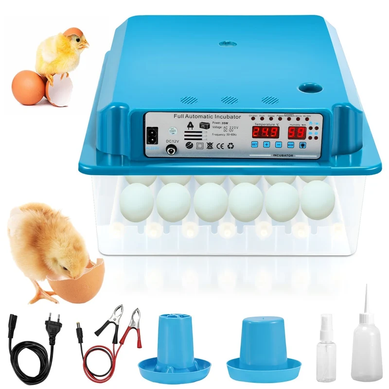 Brutautomat Fulle Automatisk Inkubator for Kyllinger 36 Egg | Luvikno