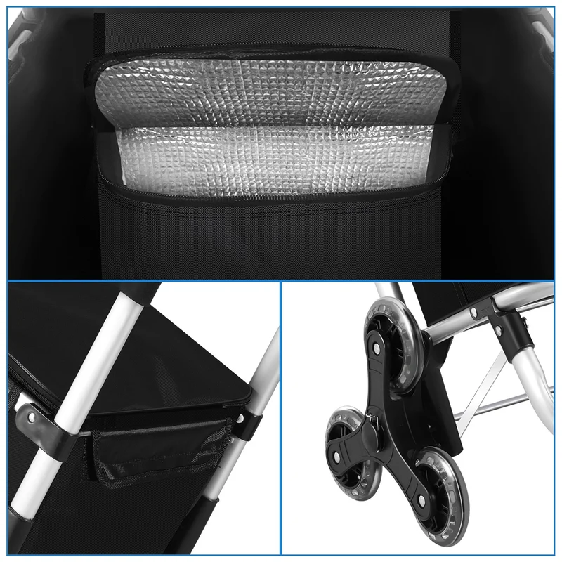 Shopping trolley shopping roller foldable 40L | Luvikno