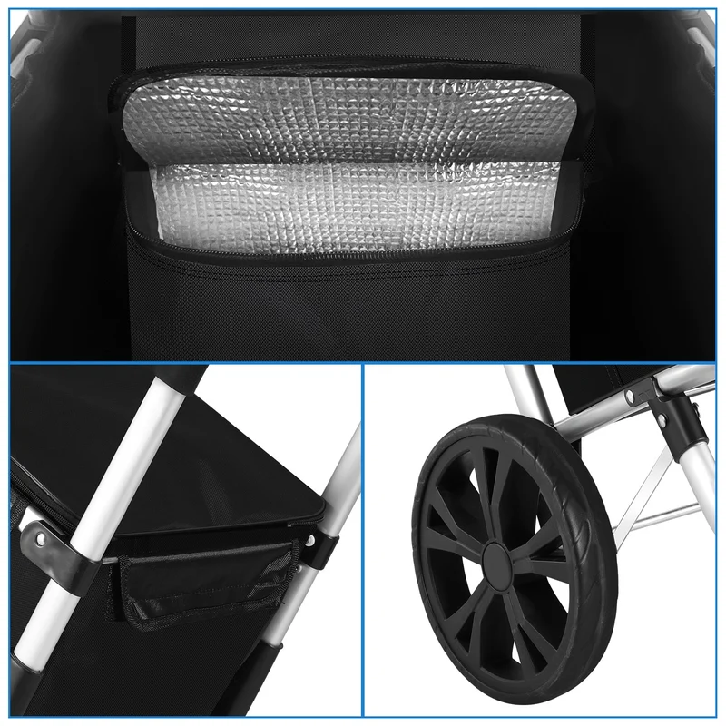 Shopping trolley shopping roller foldable 40L | Luvikno