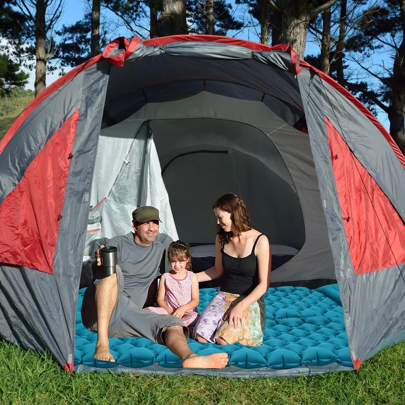Sovematte camping matte fotpumpe | Luvikno