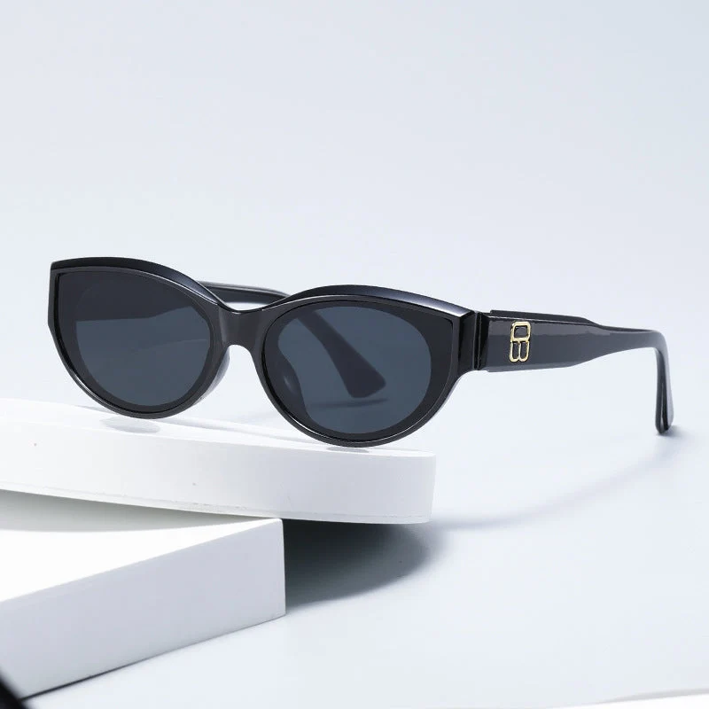 Dame trendy Cat-Eye solbriller med luksuriøs design Luvikno