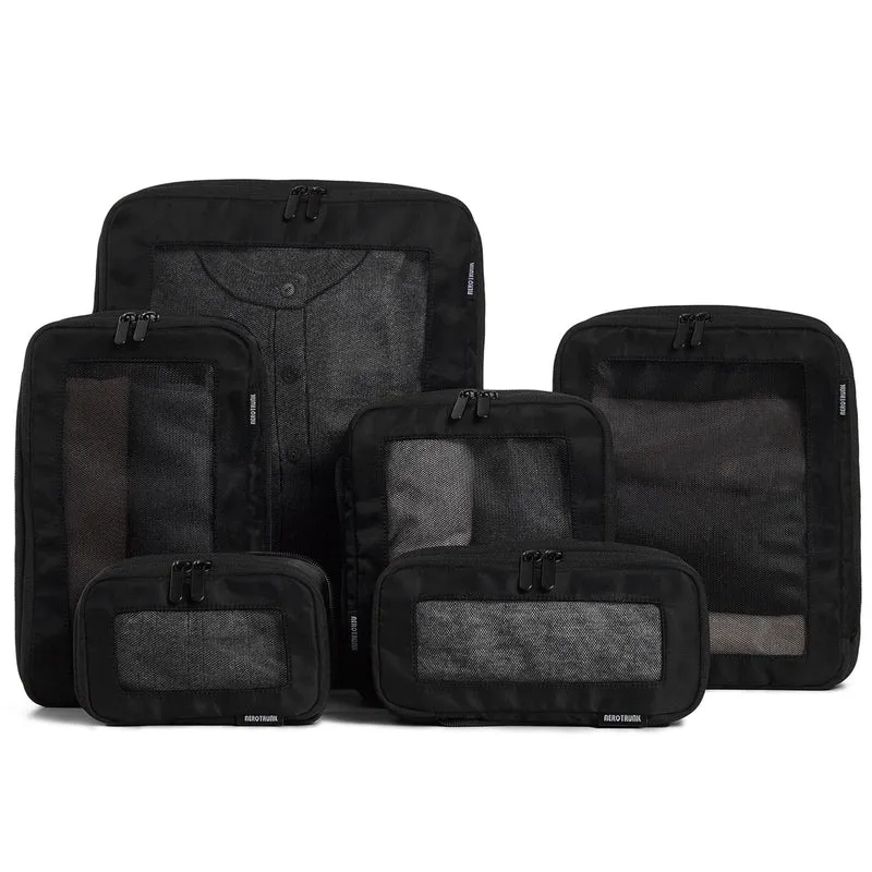 Unisex lagringsposer sett med transparente rom Luvikno