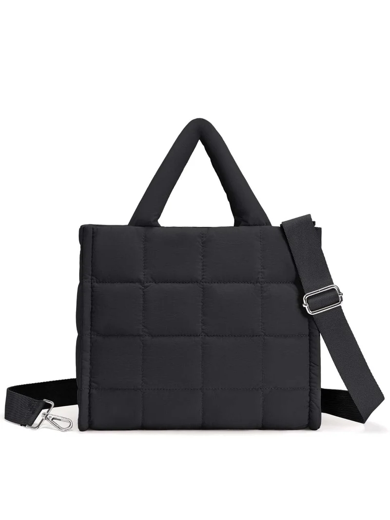 Kvinnes fashionable skulderveske med polstret design Luvikno
