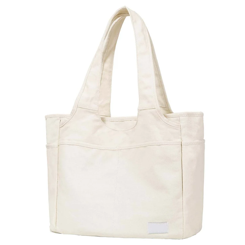 Kvinnes moderne tote bag med store rom Luvikno