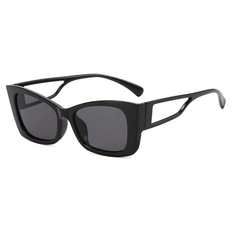 Damer trendy geometrisk solbrille med firkantet ramme Luvikno