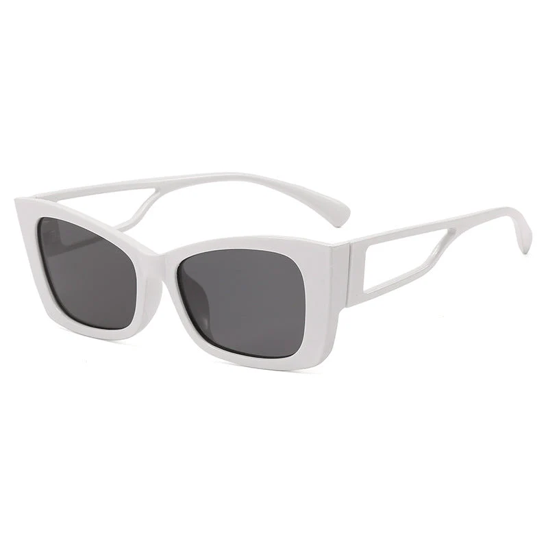 Damer trendy geometrisk solbrille med firkantet ramme Luvikno