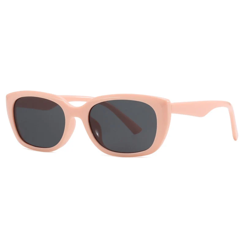 Dame trendy cat-eye solbriller i minimalistisk design Luvikno