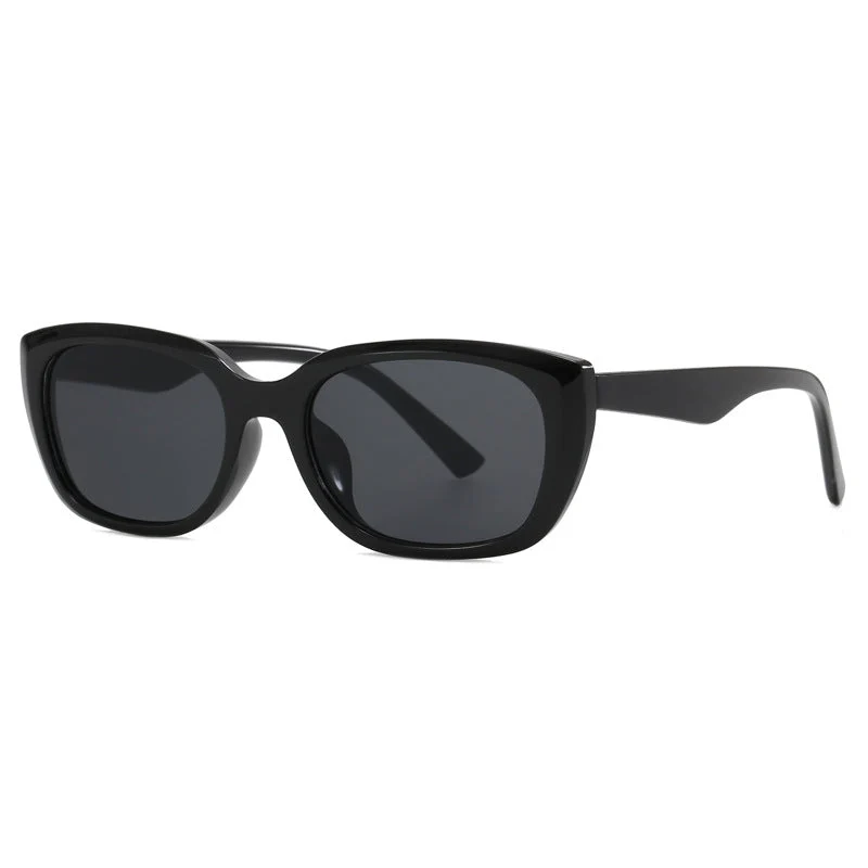 Dame trendy cat-eye solbriller i minimalistisk design Luvikno