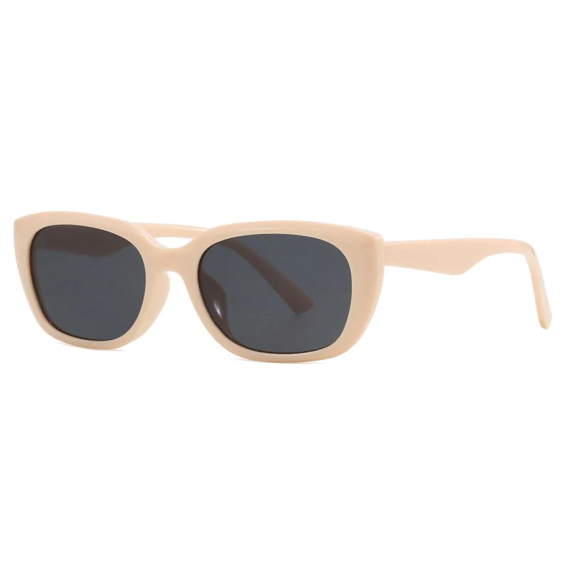 Dame trendy cat-eye solbriller i minimalistisk design Luvikno