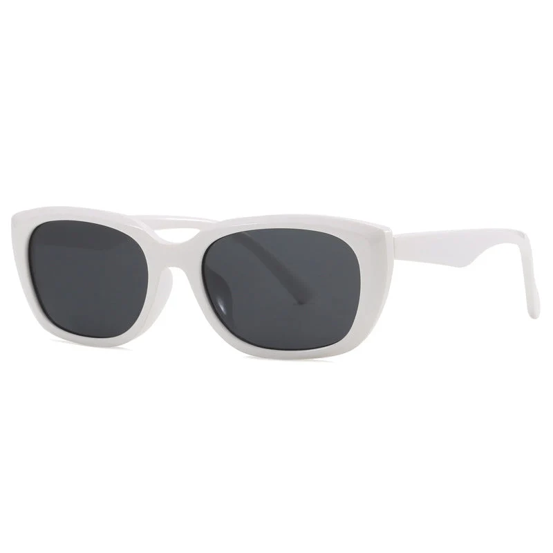 Dame trendy cat-eye solbriller i minimalistisk design Luvikno