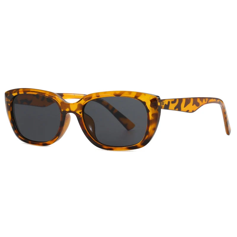 Dame trendy cat-eye solbriller i minimalistisk design Luvikno