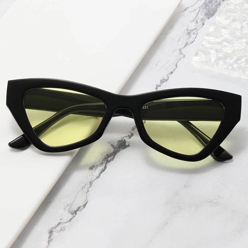 Damen trendy Cat-Eye solbrille Luvikno