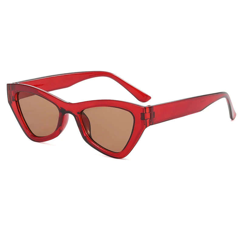 Damen trendy Cat-Eye solbrille Luvikno
