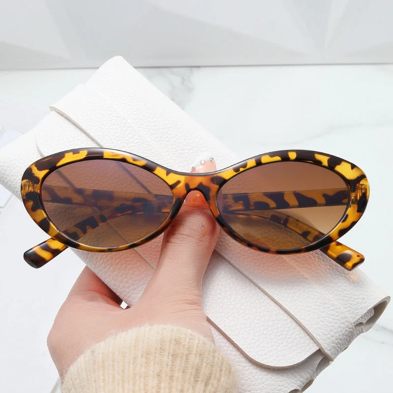 Dame stilige Cat-Eye solbriller med myke kurver og UV-beskyttelse Luvikno