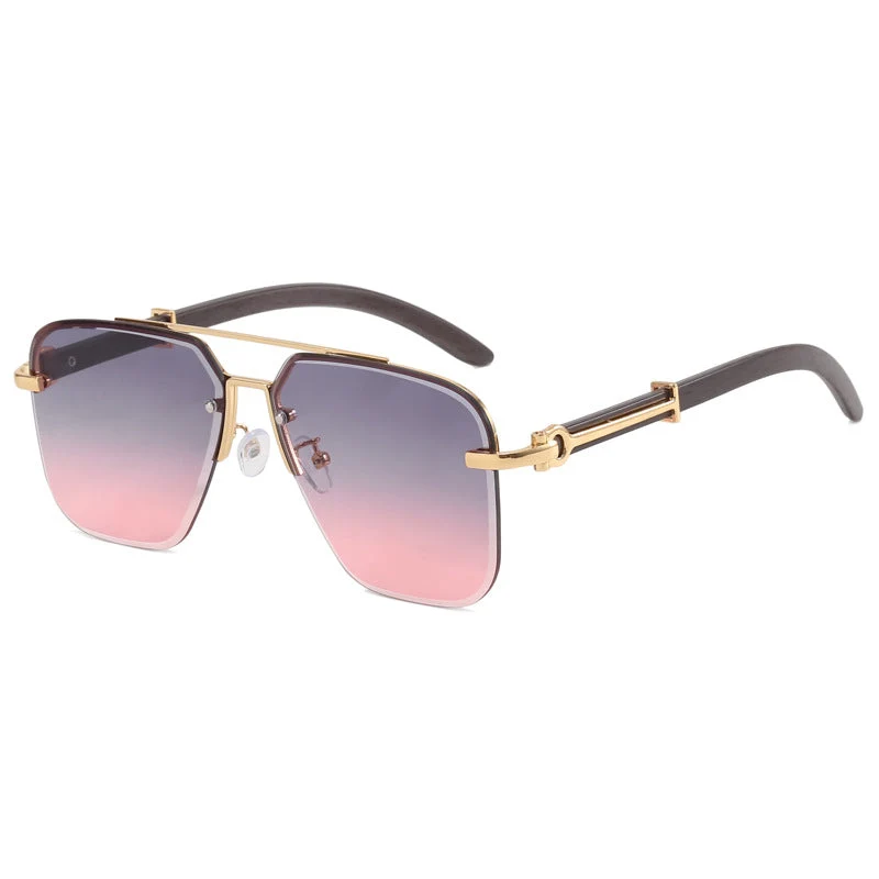 Dame Stilig Solbrille i elegant metallramme Luvikno
