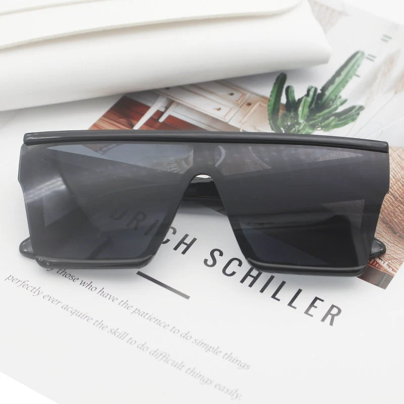 Dame Sporty solbriller i trendy Shield-design Luvikno