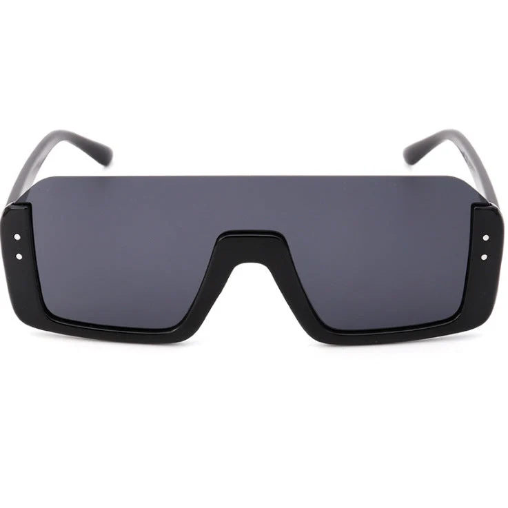 Damer Sporty Shield-solbriller med moderne design Luvikno