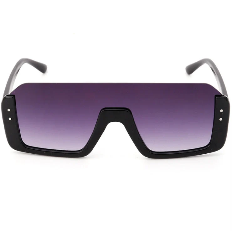 Damer Sporty Shield-solbriller med moderne design Luvikno