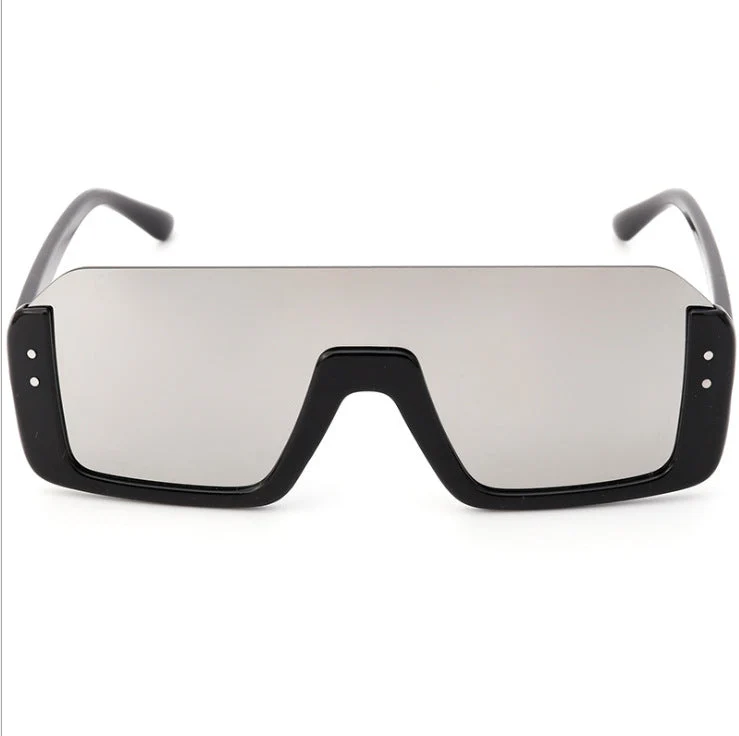 Damer Sporty Shield-solbriller med moderne design Luvikno