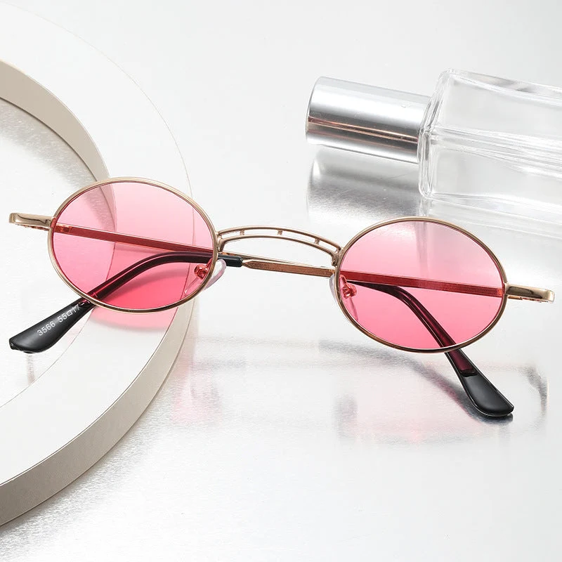 Dame rund fashion solbrille Luvikno