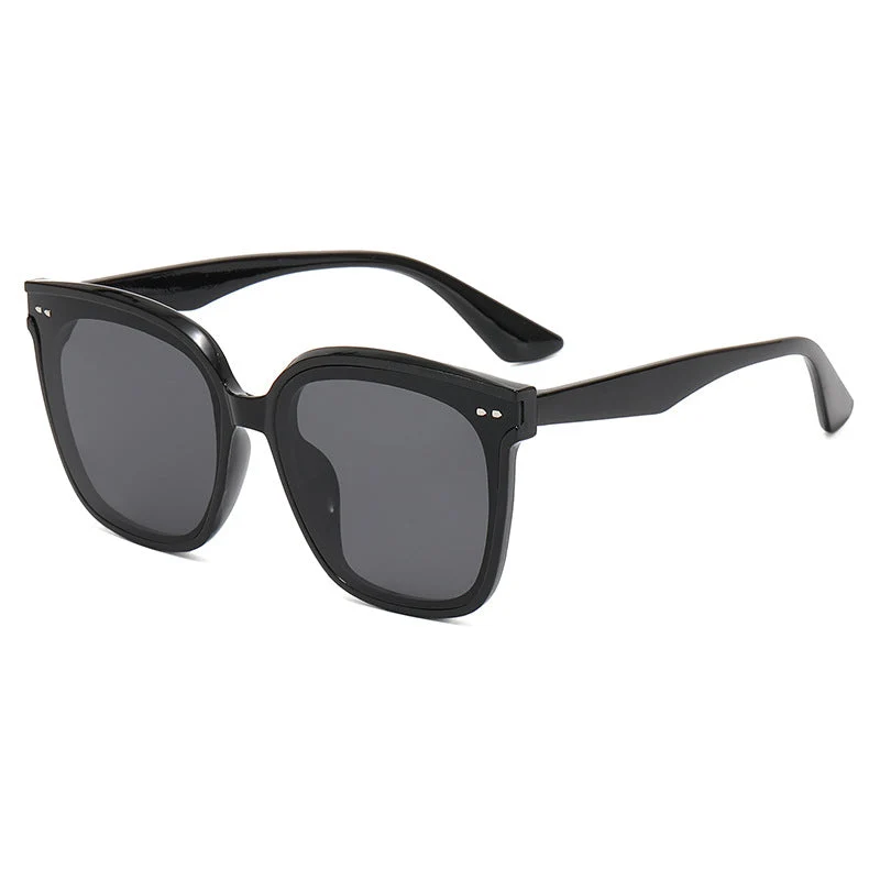 Dame kvadratisk solbrille med speilende fargekobling Luvikno