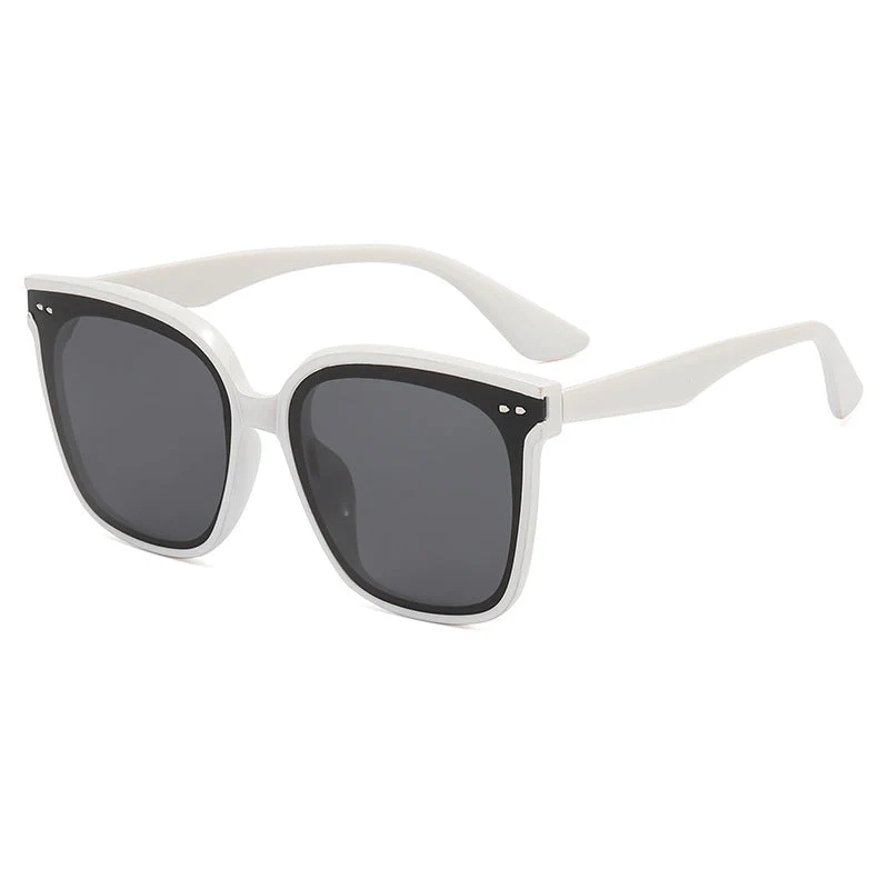 Dame kvadratisk solbrille med speilende fargekobling Luvikno