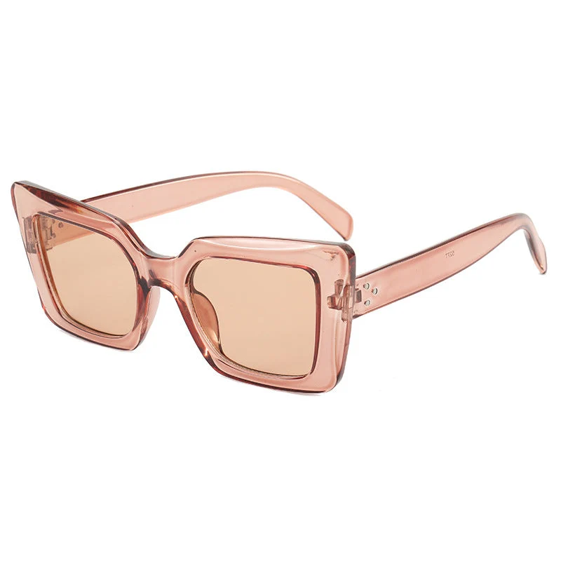 Dame firkantet solbrille med minimalistisk design Luvikno
