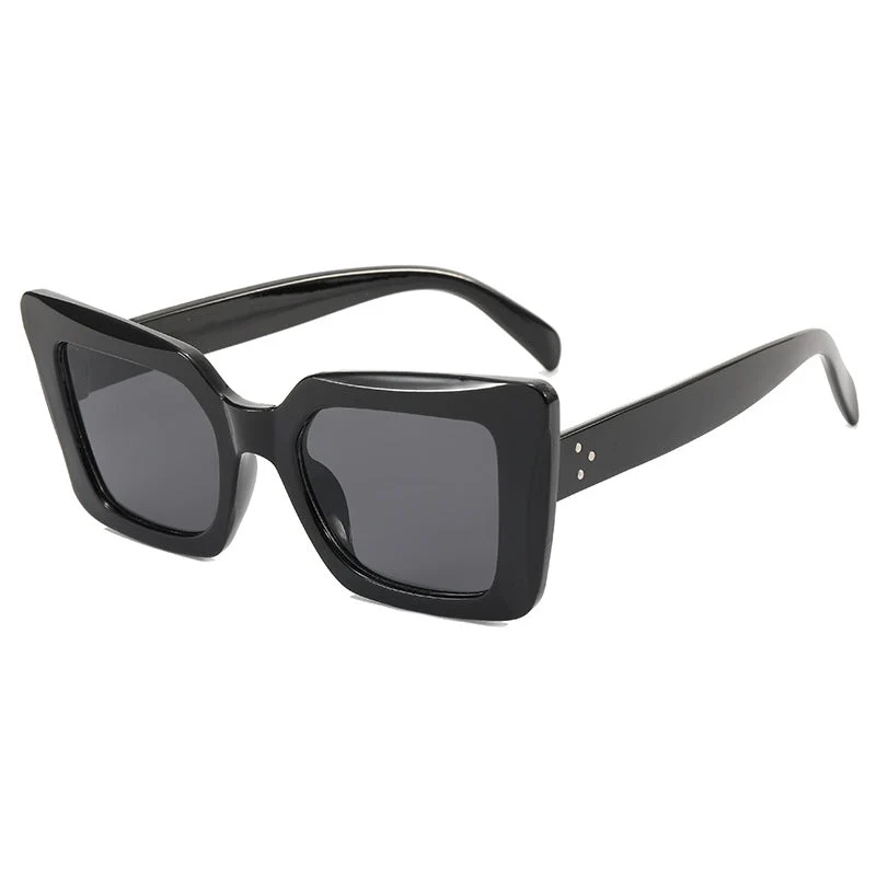 Dame firkantet solbrille med minimalistisk design Luvikno