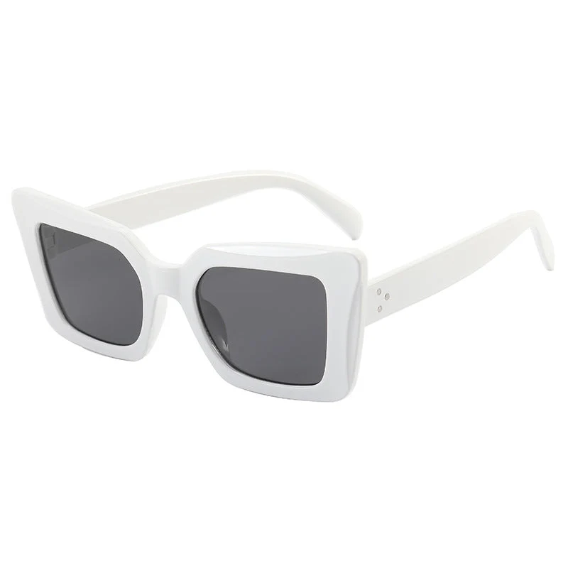 Dame firkantet solbrille med minimalistisk design Luvikno