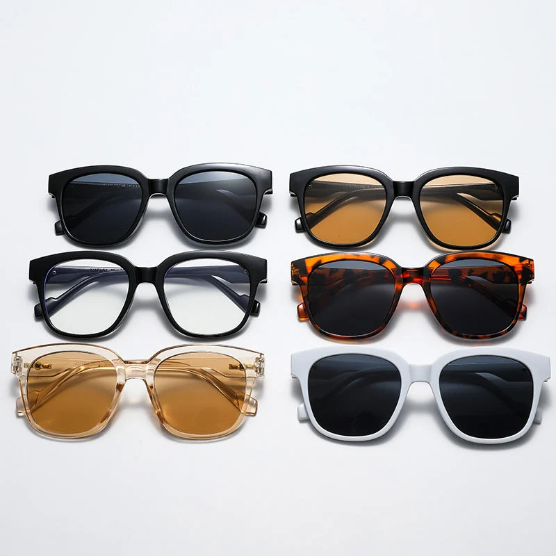 Dame Kvadratisk solbrille i elegant skilpadde-design Luvikno