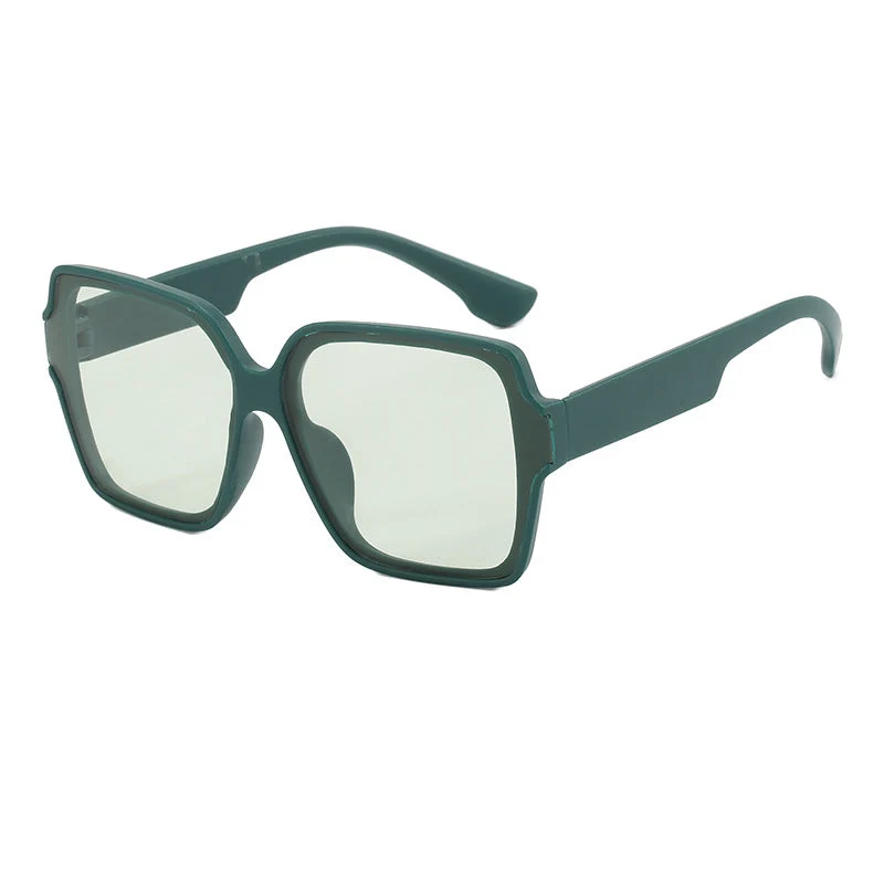 Dame kvadratisk solbrille med unik, stilfull ramme Luvikno
