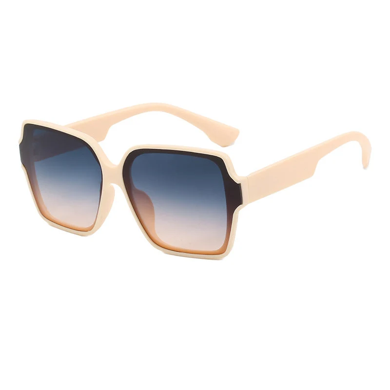 Dame kvadratisk solbrille med unik, stilfull ramme Luvikno