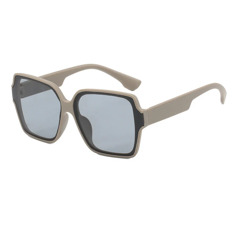 Dame kvadratisk solbrille med unik, stilfull ramme Luvikno