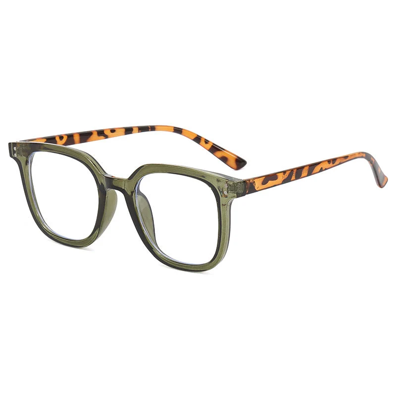 Dame kvadratisk designerbrille med tykk ramme og elegant profil Luvikno