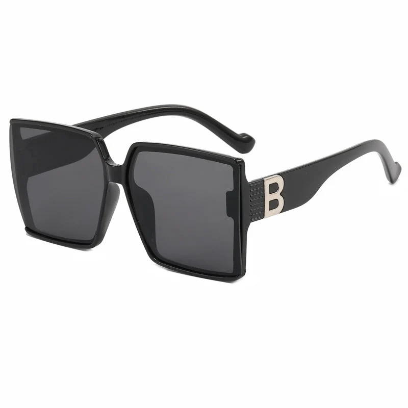 Dame Overdimensjonert Solbrille med luksuriøs Detalj Luvikno