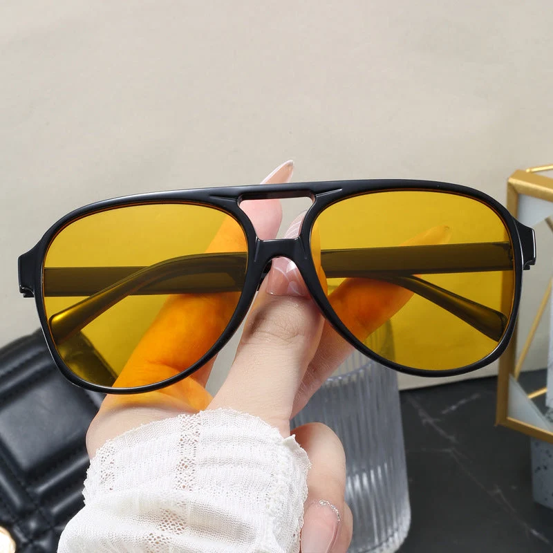 Dame Oversized Solbrille med sportslig design Luvikno