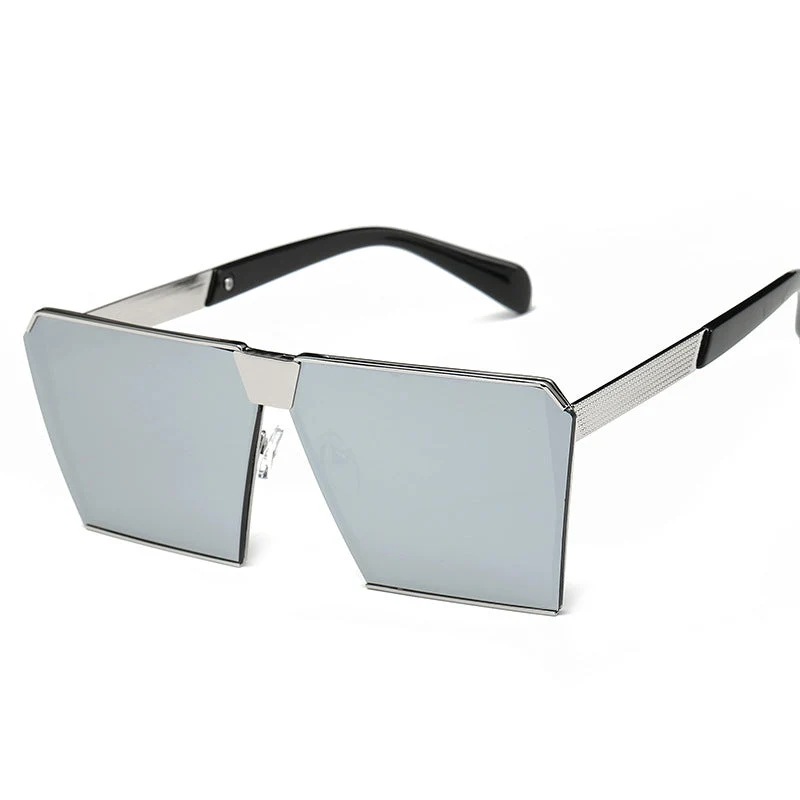 Dame oversized solbrille med markant kvadratisk design Luvikno