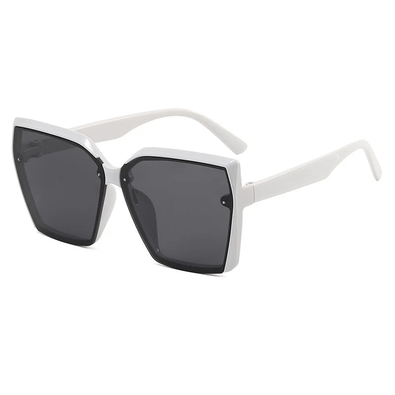 Damer Oversized Solbrille med moderne skilpaddedesign Luvikno