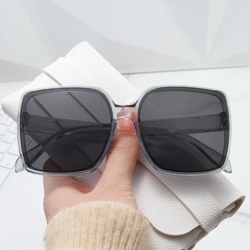 Dame oversized solbriller i moderne skilpadde-design Luvikno