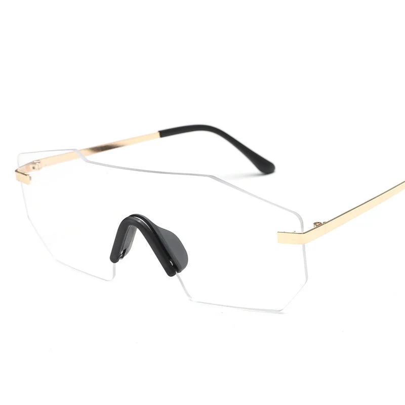 Dame oversized solbriller i futuristisk design Luvikno
