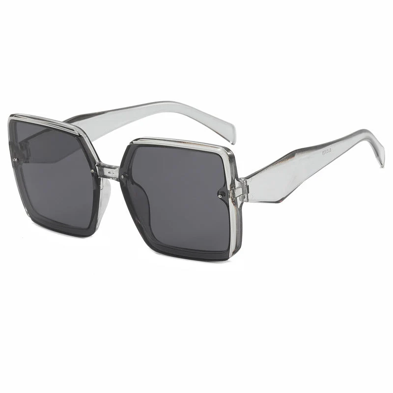 Dame overdimensjonert kvadratisk solbrille Luvikno