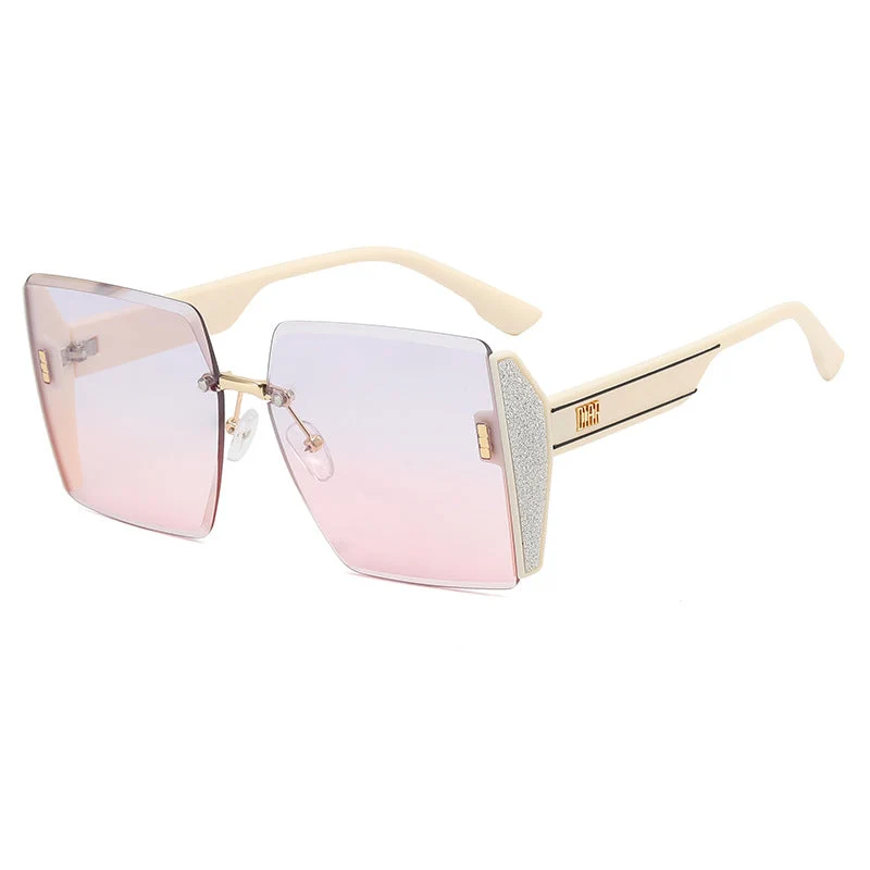 Dame Oversized Glamour Solbrille Luvikno