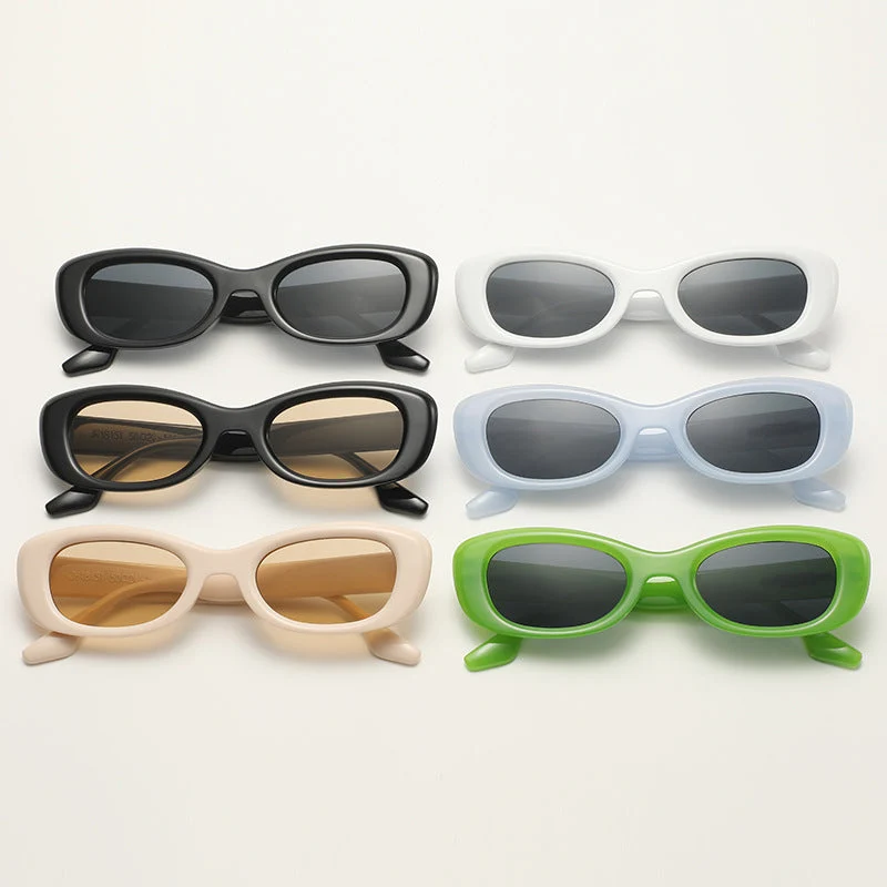 Dame modisk solbrille med oval rammeform og UV-beskyttelse Luvikno