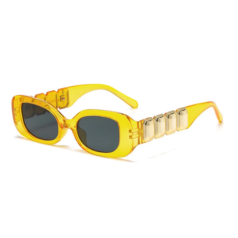 Dame mote solbrille med glamorøs ramme Luvikno