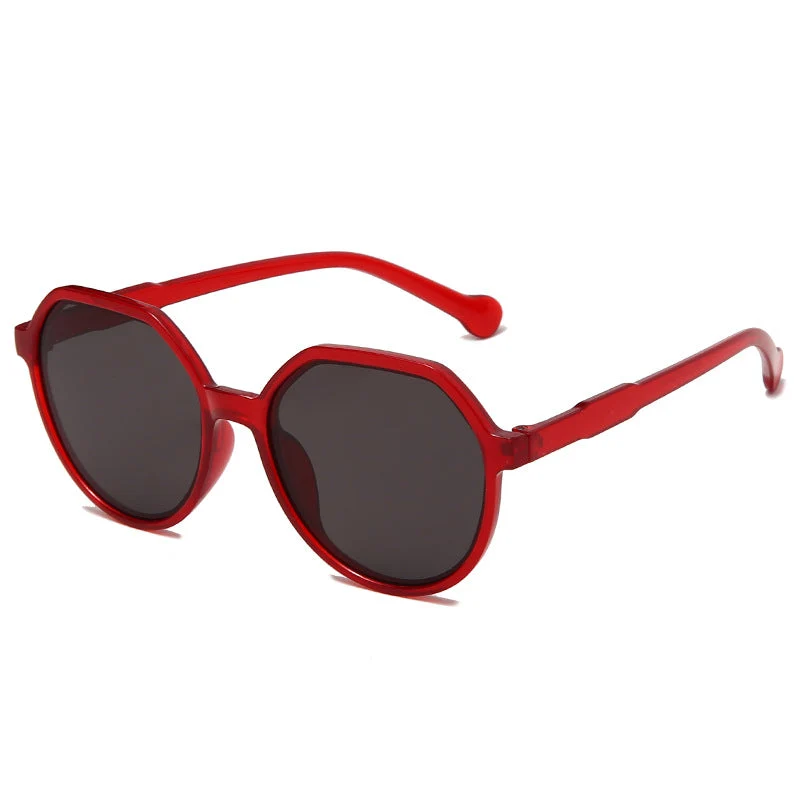 Dame moter solbrille med markant åttekant-design Luvikno